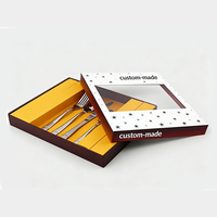 Boîte à couvercle personnalisée avec emballage en papier intégré, boîte cadeau rigide haut de gamme pour articles de cuisine en céramique