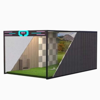 Simulateur de golf interactif automatique pour salle de jeux, panneau mural pour aire de jeux, parc de trampolines avec simulateur de projection