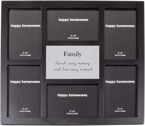Marco <span class=keywords><strong>de</strong></span> Fotos Moderno Negro <span class=keywords><strong>con</strong></span> Múltiples Fotos y <span class=keywords><strong>Frases</strong></span> Familiares, <span class=keywords><strong>con</strong></span> la Frase 'Cosecha Cada Recuerdo' - Product Image 4