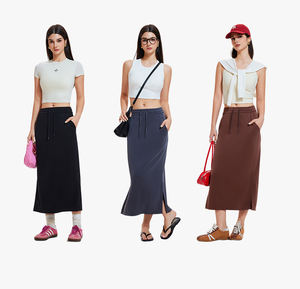 Venta al por mayor de verano de moda de cintura alta estiramiento en forma de A elegante Split <span class=keywords><strong>falda</strong></span> adelgazante Sexy Spice Girl - Product Image 5