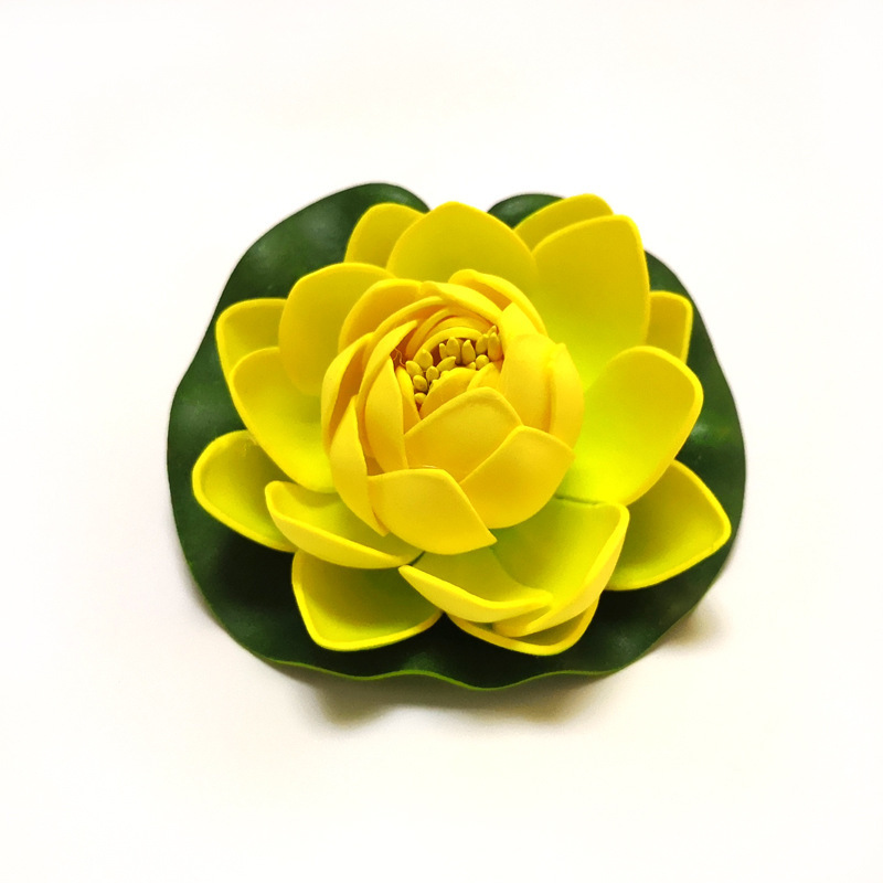 10cm half open yellow