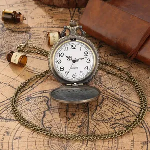 <strong>Old</strong> Fashion Paris Tower Design Women Quartz Analog Pocket Watch Full Hunter <strong>Clock</strong> 80Cm Sweater Necklace Chain Souvenir Reloj - Product Image 4