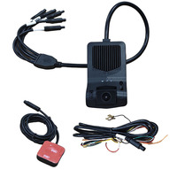 Caméra embarquée double 2CH 4G GPS WiFi 1080P avant et arrière avec ADAS DMS G-Sensor et carte TF 256 Go pour voiture, camion et flotte