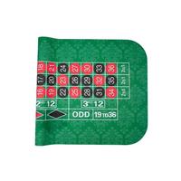 Roulette de divertissement en caoutchouc YH 72*36 pouces, vente chaude, tapis de table de poker, tissu de poker en feutre vert pour les jeux de hasard