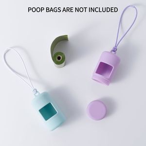 Dispensador de Bolsas para Excrementos de Perro 2026 con Correa, Soporte para Bolsas de Desechos de Perro, Bucle Elástico, Portátil, Ligero, de Plástico, Sin Aroma, con 1 Rollo - Product Image 3