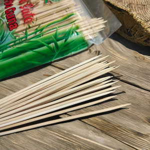 Tusuk <span class=keywords><strong>Sate</strong></span> 2.5mm bastoncini di bambù 15/20CM spiedini monouso Logo personalizzato dimensioni strumenti per il commercio all'ingrosso - Product Image 2