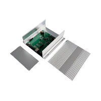 Boîtiers électroniques en aluminium extrudé anodisé sur mesure, fraisés CNC, pour projet, coque de protection PCB, blindage divisé, boîte de jonction de signal, boîtier