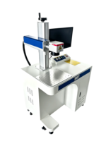 Machine de marquage laser à fibre pulsée CHENMAI 20W-50W Mopa, de table, refroidie par air, automatique, pour métaux, avec tête Raycus et prise en charge DXF