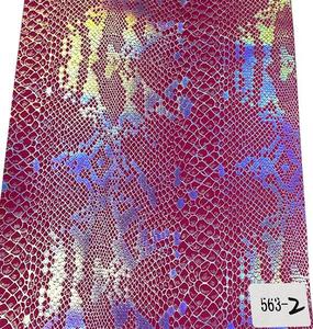 Cuir PU gaufré effet crocodile miroir, élastique, imperméable, simili cuir pour chaussures, sacs, meubles, voitures - Product Image 2