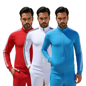 Vêtements de sport pour hommes en gros avec fermeture éclair Maillot de football Kits de football Logo personnalisé Survêtement de football Vestes de football Survêtement de sport - Product Image 1