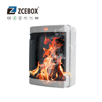 Boîtier extérieur IP65 en ABS/PC, certifié CE, étanche, résistant au feu 650°C, pour montage en surface