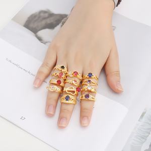 แหวนเพชรดีไซน์พิเศษ JXX ชุบทอง ประดับเพชรซิคอน สำหรับผู้หญิง เครื่องประดับแฟชั่นทันสมัยสำหรับงานหมั้นและงานปาร์ตี้ - Product Image 2