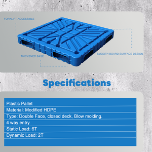 Nhà sản xuất công nghiệp giá bán 1100*1100 Heavy Duty Euro <span class=keywords><strong>HDPE</strong></span> kho tái sử dụng bền nhựa Pallet - Product Image 3