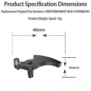 Bobine de fil nylon de rechange pour tondeuse 59843700 598437-00 714394862341 Orange Compatible avec les séries Black Decker ST7000 et ST7700 - Product Image 3