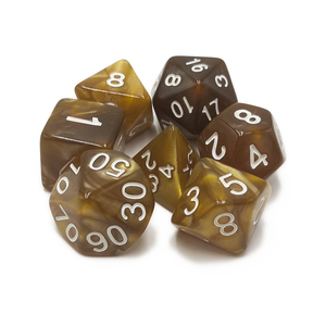 Số lượng lớn đá cẩm thạch đa diện xúc xắc nhựa ngọc trai xúc xắc Bộ - Product Image 3