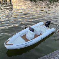 Bateau semi-rigide gonflable de luxe de 7,3 m (24 pieds) à coque en fibre de verre, homologué CE, haute vitesse, en Hypalon/PVC, stable, pour utilisation par les plongeurs