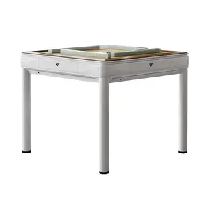 Máquina de Mahjong inteligente, mesa de comedor totalmente automática, mesa de Mahjong de cuatro puertos de doble uso, bajo eléctrico, uso doméstico