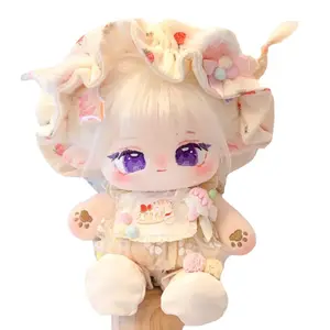 OEM New Custom Hochwertige Baumwoll puppen 20cm Süße Plüsch puppe Kpop Idol Puppen Made In China Für Mädchen