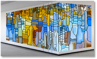 Mur vidéo LED couleur intérieur P1.56mm, luminosité 600 nits, OEM disponible, pour hall d'exposition, signalétique directionnelle, ascenseur, garantie 2 ans
