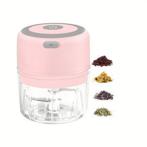Presse-ail électrique sans fil portable tendance, mini, rechargeable par USB, outil de cuisine en plastique PS, adapté aux enfants, pour la maison et les restaurants - Product Image 1