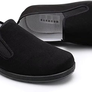 Chaussons <span class=keywords><strong>de</strong></span> Kung Fu chinois en toile, chaussures d'arts martiaux <span class=keywords><strong>Tai</strong></span> <span class=keywords><strong>Chi</strong></span>, semelle en caoutchouc, unisexe, tout noir - Product Image 3