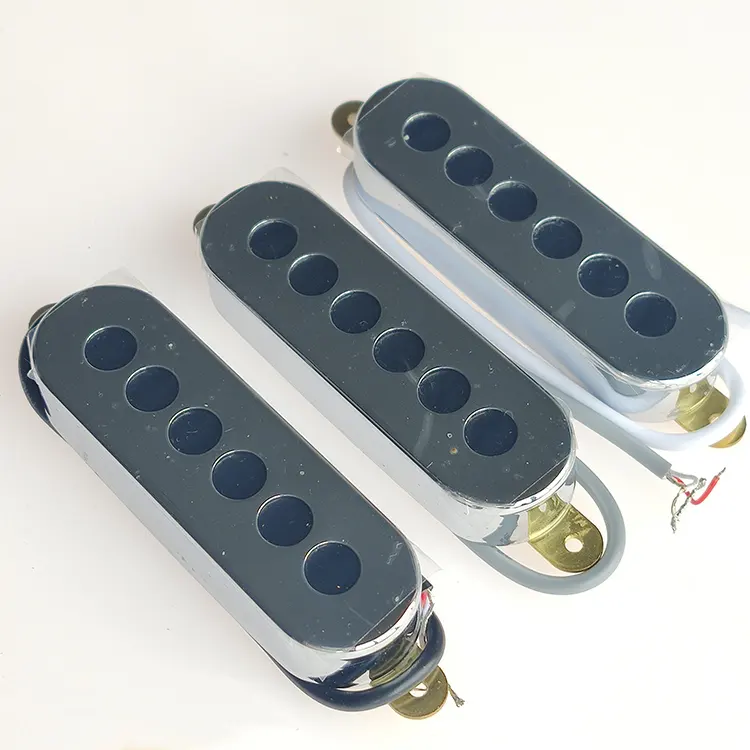 Set of 3 New Burns Alnico 5 Magnet SSS ST Electric Guitar pickups with chrome cover
