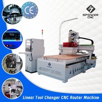 Router CNC con Cambio Automático de Herramienta y Sistema de Seguimiento para Tallado de Madera de Alta Velocidad