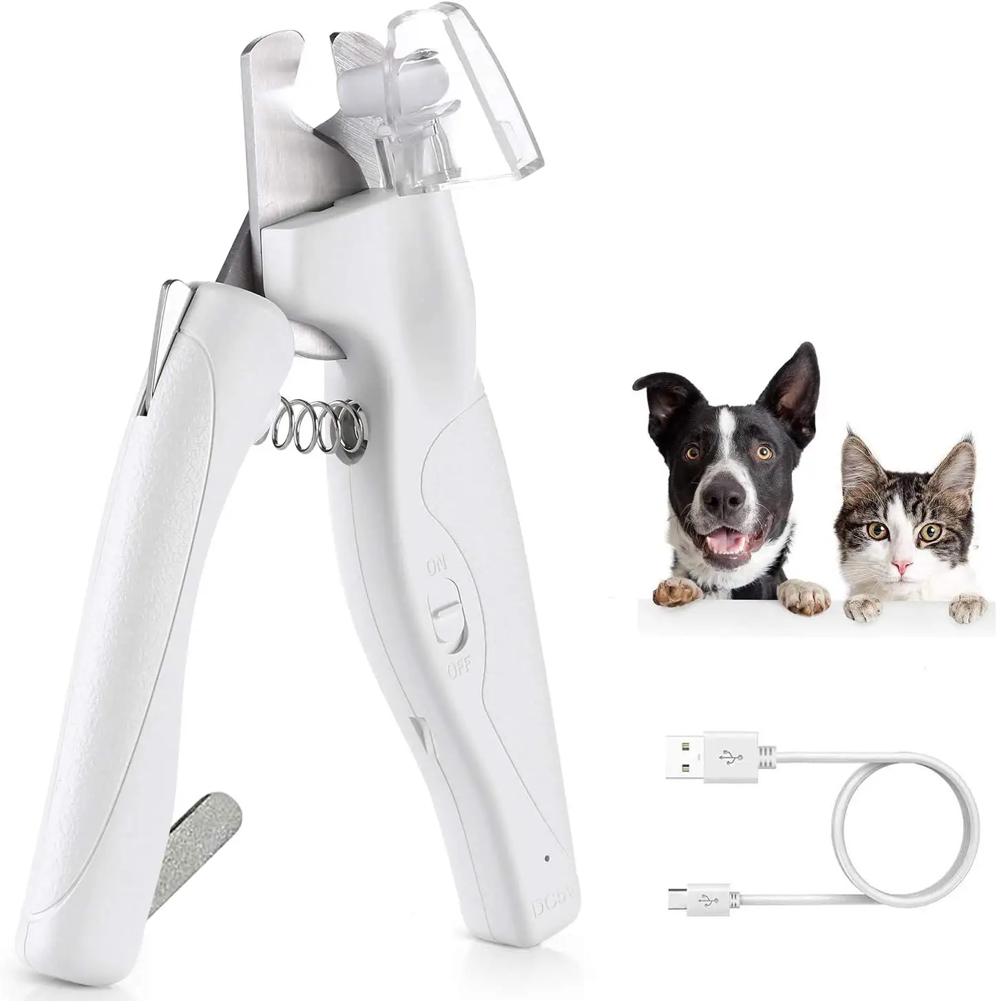 Pet Nail Clippers with Ultra Bright LED Light DOG CAT Nail Clipper Cutter
