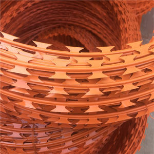 Galvanizado <span class=keywords><strong>Concertina</strong></span> BTO22 Bobina de alambre de afeitar Barrera de seguridad perimetral para protección de propiedad comercial - Product Image 2