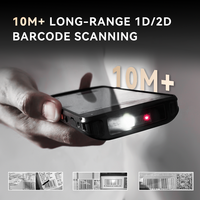 Escáner de Código de Barras de Largo Alcance de 10 m, PDA Android 15, Resolución de Pantalla de 1080*2160, PDA Escáner para Almacén con Escáner Zebra SE5500, IP67