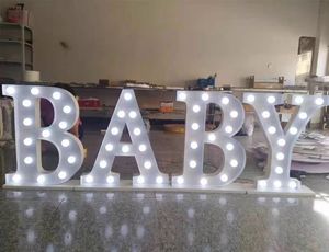 ตัวอักษรไฟ LED ขนาดใหญ่สำหรับงานแต่งงาน ป้ายไฟ LED ตัวอักษรและตัวเลข โอ้ เบบี้ แต่งงานกับฉัน รัก ตัวอักษรไฟ LED สำหรับงานปาร์ตี้แต่งงาน - Product Image 4