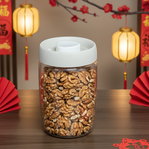 Vacare Perfect Push Type <b>Food</b> <b>Storage</b> <b>Container</b> Vacuum Sealed Plastic Gas-Proof Lid Modern Design Multiple Sizes - Product Image 4