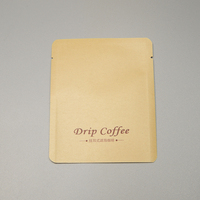 Customized Empty Coffee Sachets Gravure Printed Moisture Proof Flat Pouch Coffee Powder Packaging Recyclable