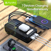 BAVIN PC1119 20000mah Solaire 4 Panneaux Solaires Voyage Charge Rapide Batterie Externe avec Câble de Charge