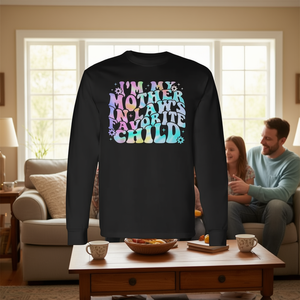 Camiseta de manga larga I'm My Mother In Law's Favorite Child - Product Image 3