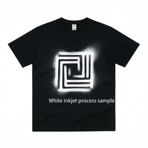 Custom Plain <b>White</b> 100% Cotton Men's T-shirts 250g Heavyweight Oversized Streetwear <b>Tee</b> Low Price Breathable OEM Manufacturer - Product Image 3