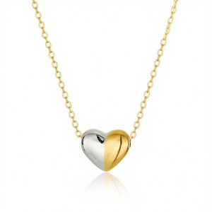 Collar con Colgante de Corazón Amy Amy, Cadena de Aleación Chapada en Oro, Joyería Romántica para Mujer, Regalo para Uso Diario - Product Image 2