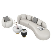 Ensemble de conception Simple de chaise de canapé de tissu d'arc de Style nordique pour la négociation simple ou sectionnelle de bureau de réception d'hôtel de petite famille
