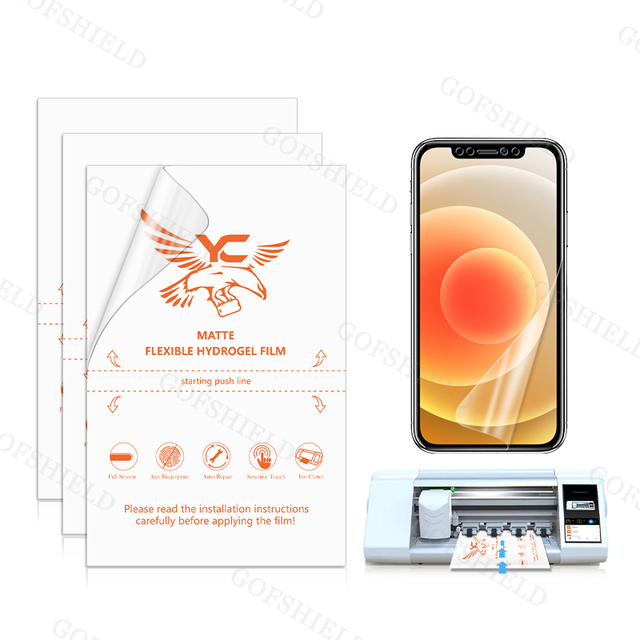 Hot Sale Mobile Phone Use Matte Hydrogel TPU Film Anti-Shock Anti-Glare Screen Protection for Cutting Machine