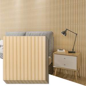 Paneles de Pared Interiores de Madera Maciza 3D de Alta Calidad EFS, Insonorizados e Impermeables, para Uso en Hoteles y Hospitales, Listos para Instalar, Modernos - Product Image 1