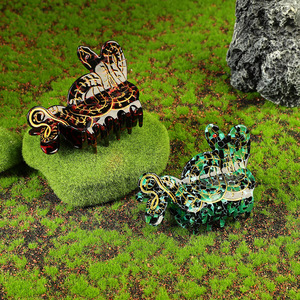 Accesorios elegantes para el cabello de alta calidad hechos a mano negro verde <span class=keywords><strong>Mamba</strong></span> serpientes Cool Shark Claw Clips elegante personalidad tendencia cabello - Product Image 5