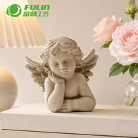 Statuette d'ange chérubin en résine de 5,71 pouces pour la décoration de la maison, de la table ou comme cadeau de Noël
