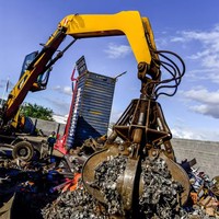 Grappin à ferraille pour écorces d'orange, 4, 5 ou 6 griffes, pour excavatrice de 2 à 10 tonnes, démolition, recyclage, hydraulique, usage intensif