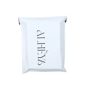 Sac d'expédition en polymailleur compostable personnalisé blanc, sac d'expédition en polymailleur, enveloppes d'expédition, sacs en polyéthylène pour vêtements - Product Image 1