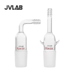 محول زجاجي من البوروسيليكات من جي في لاب بمدخل ومخرج مستقيم - Product Image 1