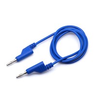 Adaptor Obd mobil 1M dapat ditumpuk 4mm ganda steker pisang ke pisang Multimeter uji memimpin kabel Kit 1000V/10A 5 warna klip Alligator