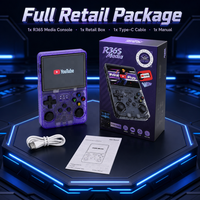 Konsol Game Genggam Android R36S Media Layar IPS 3.5 Inci WiFi 20000 Game 64GB dengan YouTube Pemutar Game Retro 3500mAh