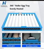 Incubadora Automática de Huevos de Gallina para 128 Huevos con Pantalla LED, Volteo Automático de Huevos y Control de Humedad