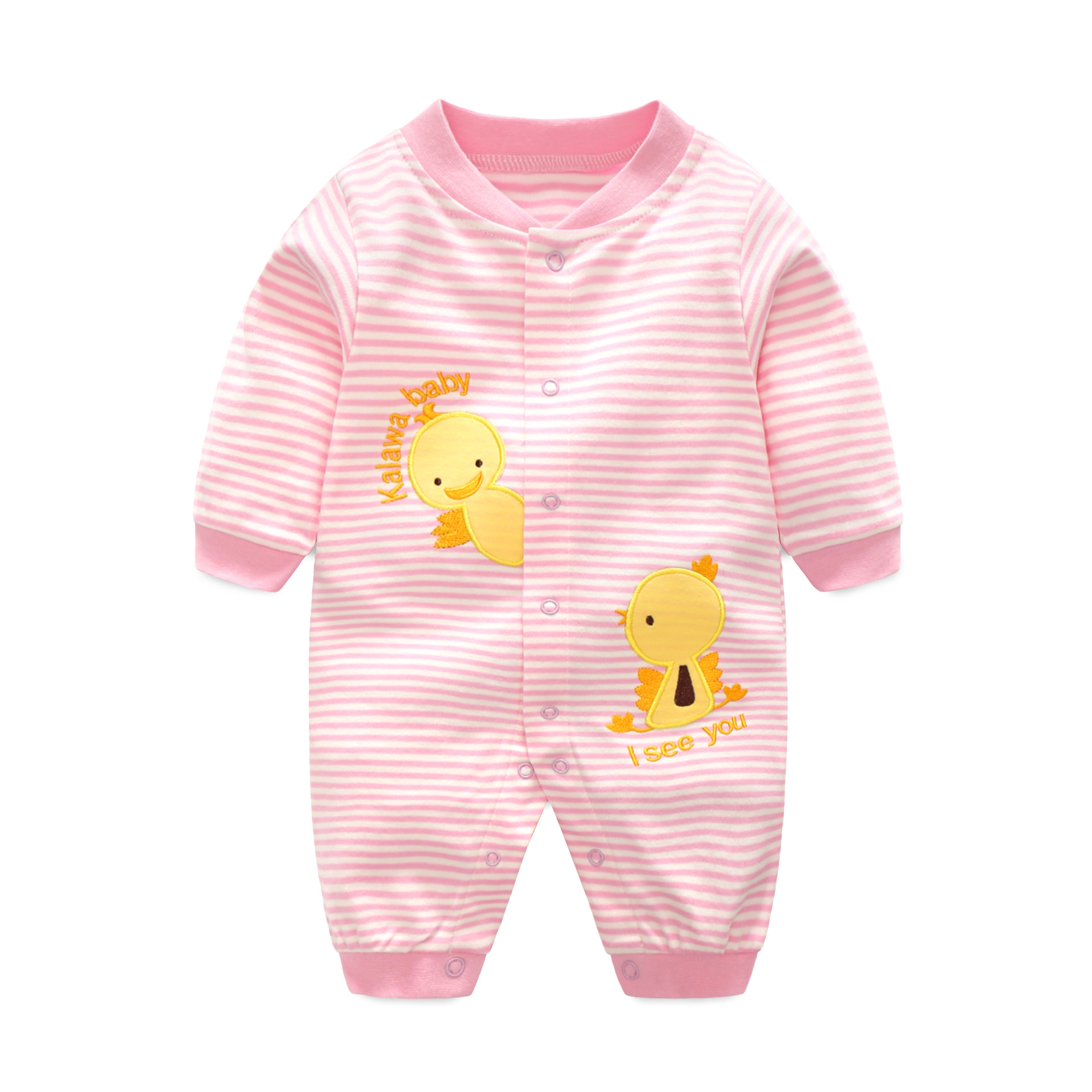 Pink ribbon duck long sleeve