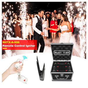SHTX 6 pièces Dispositif de tir pyrotechnique à flamme froide pour <span class=keywords><strong>mariage</strong></span>, fête, scène, fontaine froide, système de tir sans fil à distance, feux d'artifice - Product Image 1